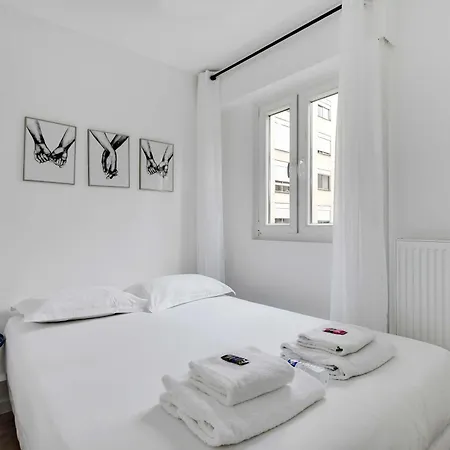 Апартаменты Bright 1 Bdr 4 P Republique-belleville Париж